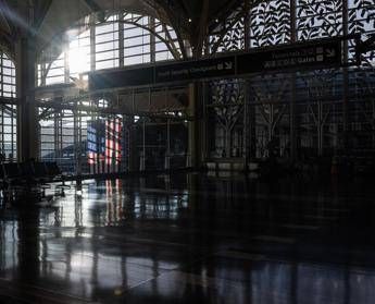 Aeroporto ad Arlington (Afp)