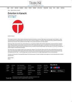 Pakistan: Return of extortion in Karachi worries business community