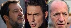 Matteo Salvini, Roberto Vannacci e Luca Zaia (Fotogramma/Ipa)