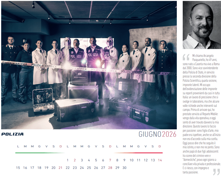 L'umanità dietro la divisa: foto di gruppo e ritratti per il calendario della Polizia 2026