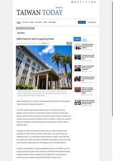 Taiwan: Lombardia e USA sostengono la piena partecipazione di Taiwan in APEC