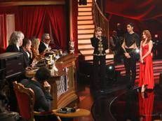 Filippo Magnini, Alessandra Tripoli e la giuria di Ballando con le stelle - fotogramma/ipa