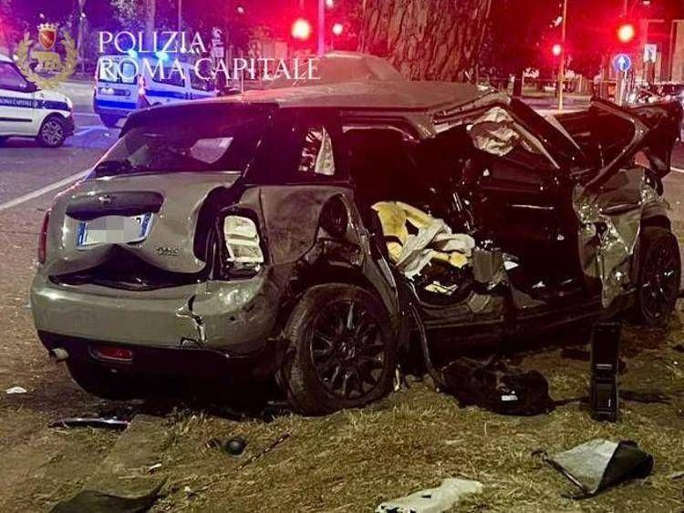 L'auto coinvolta nell'incidente