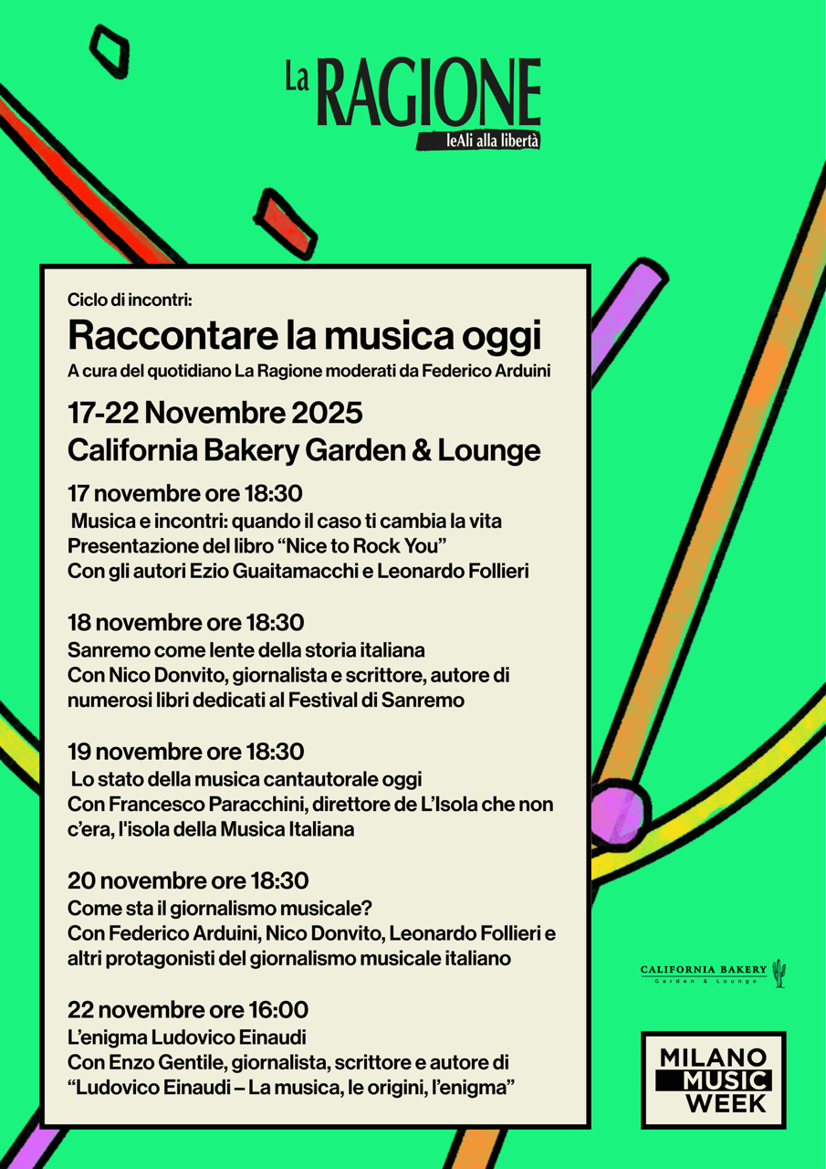 La Ragione per la prima volta alla Milano Music Week 2025 con cinque imperdibili appuntamenti