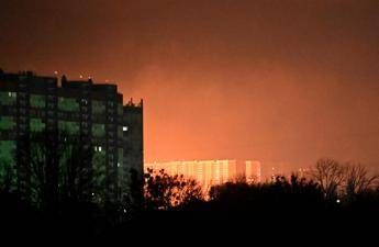 Attacco russo all'Ucraina, esplosioni a Kiev nella notte - Afp