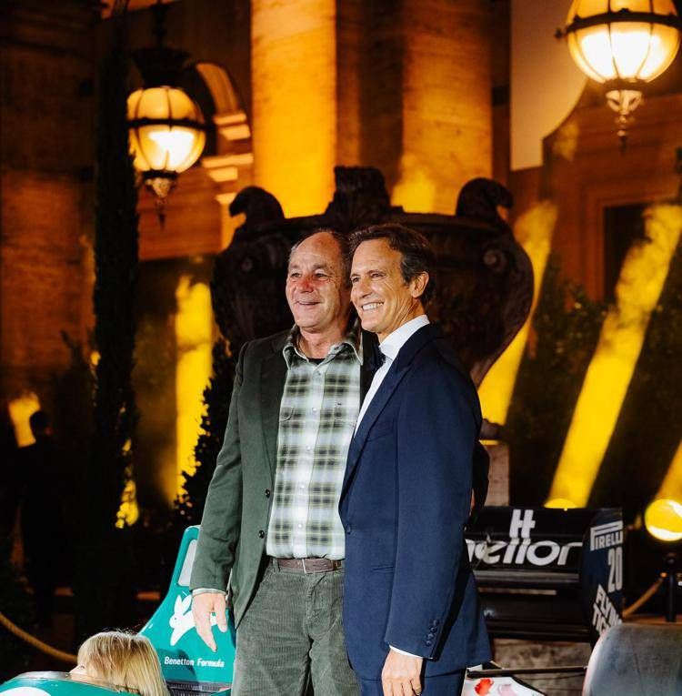 Gherard Berger e Alessandro Benetton