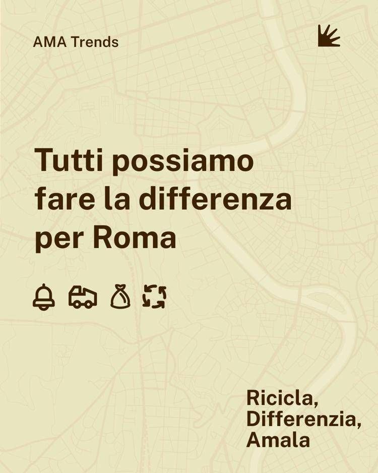 Roma: dati Ama, rispetto a un anno fa calano segnalazioni cittadini e rifiuti gestiti, in crescita la raccolta differenziata