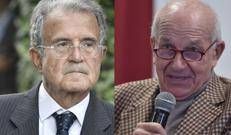 Romano Prodi e Fausto Bertinotti (Fotogramma)