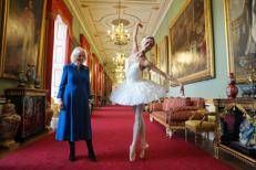 Queen Camilla, patron' dell'English Nationa Ballet e la  prima ballerina Sangeun Lee