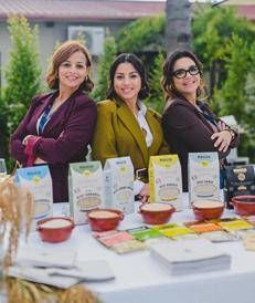 Le tre sorelle Praino titolari del marchio 'Magisa'