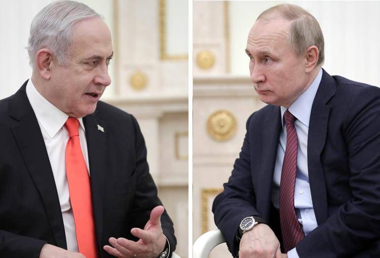 Vladimir Putin e Benjamin Netanyahu - (Ipa)