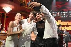 Andrea Delogu, Nikita Perotti, Ema Stokholma e Alberto Matano (Fotogramma)