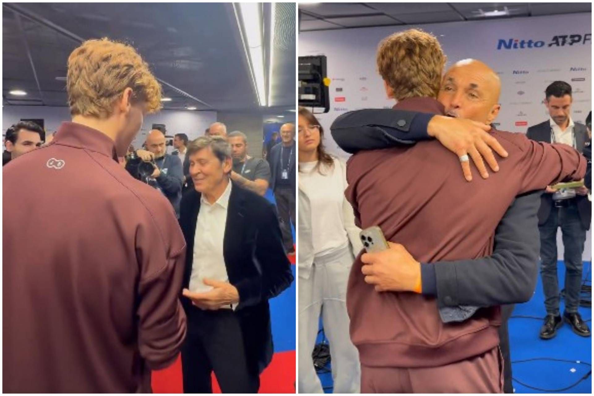 “Mi hai portato fortuna”, Gianni Morandi ‘talismano’ di Sinner alle Finals. E Spalletti reagisce così al trionfo
