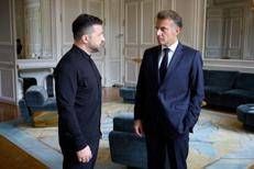 Volodymyr Zelensky ed Emmanuel Macron - (Fotogramma/Ipa)