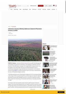 Indonesia: Ministero delle Foreste affronta le piantagioni industriali al COP30