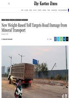 Laos: New mining transport tariffs and modernization of national roads