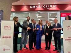 Inaugurazione Smart Clinic Roma - Al centro Elena Bottinelli, Ad Smart Clinic, e alla sua destra Francesco Bardelli, Chief Health & Welfare and Broker Management Officer Generali Italia e Ceo Generali Welion