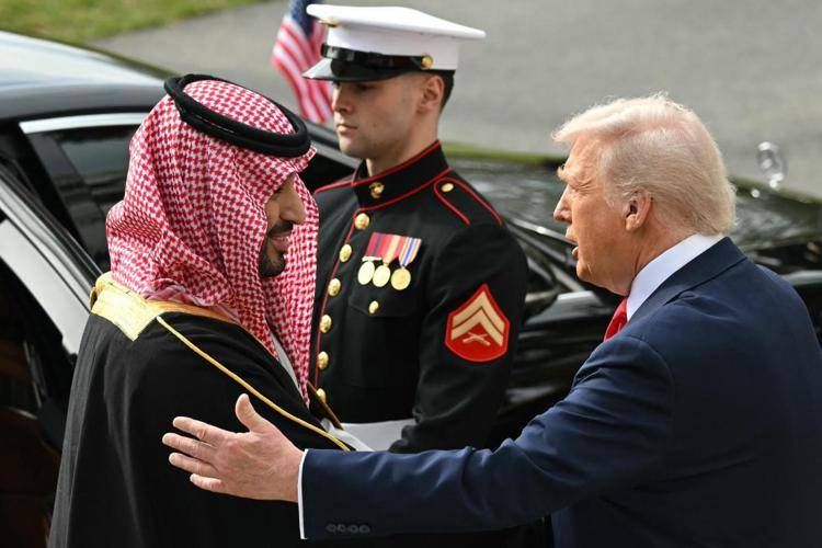 Donald Trump con Mohammed bin Salman  - (Afp)