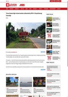 Myanmar: Tre insegnanti rapite da membri del PDF nella regione di Taninthayi