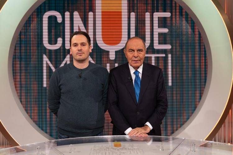 Andrea Sempio ospite di Vespa a 'Cinque Minuti'