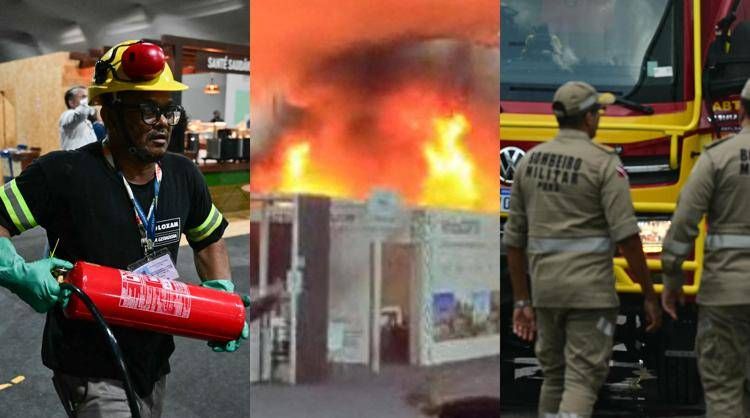 Incendio alla Cop30 in Brasile (Afp)