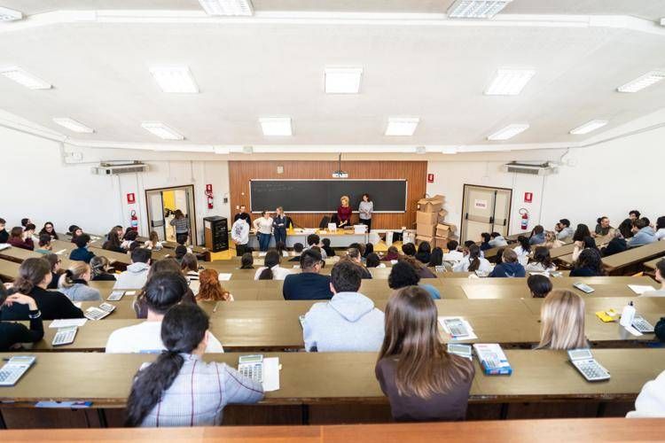 Primo appello d'esame per gli studenti iscritti al semestre filtro aperto di medicina presso l'università degli studi di Milano - Fotogramma / Ipa