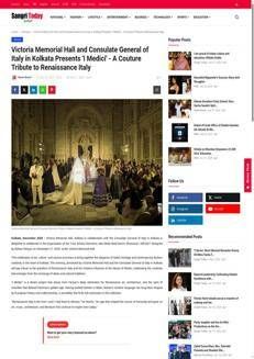 India: Kolkata celebra la moda italiana con 'Una Serata Fiorentina' dedicata ai Medici