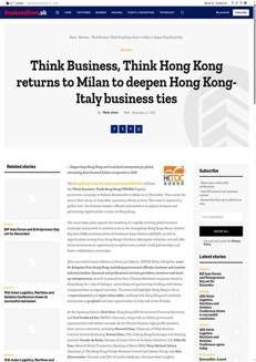 Philippines: Hong Kong promotes Italian businesses in Asia with an event in Milan