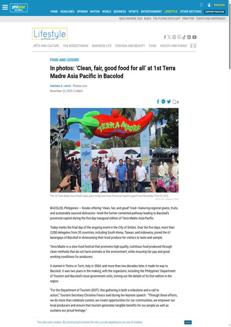 Philippines: Terra Madre Asia-Pacific brings Italy&#39;s sustainable food tradition to Bacolod.