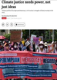 Indonesia: Civil society fights for climate change without political leverage