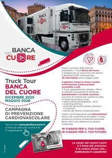 Prevenzione cardiovascolare gratuita in 28 città, riparte 'Truck tour Banca del cuore'