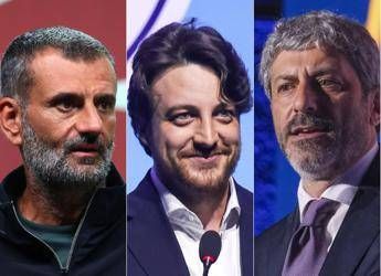Da sinistra Antonio Decaro, Alberto Stefani e Roberto Fico - (Ipa)