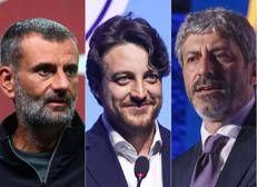 Da sinistra Antonio Decaro, Alberto Stefani e Roberto Fico - (Ipa)