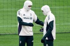 L'allenamento della Juve alla vigilia  - Afp