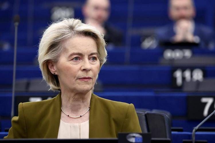 La presidente della Commissione Europea Ursula von der Leyen - (Afp)