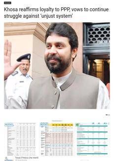 Pakistan: Dost Muhammad Khosa conferma il suo impegno politico a Dera Ghazi Khan