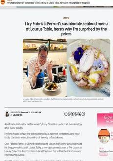 Singapore: Italian chef Fabrizio Ferrari brings sustainable Mediterranean cuisine to Resorts World Sentosa.