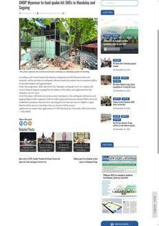 Myanmar: Sostegno finanziario alle PMI colpite dal terremoto nelle regioni di Mandalay e Sagaing