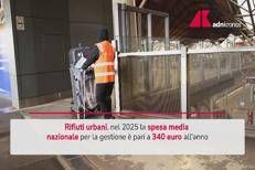 Rifiuti, nel 2025 spesa media di 340 euro