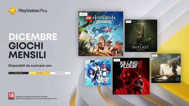 PS Plus di dicembre, i giochi da scaricare per PS4 e PS5