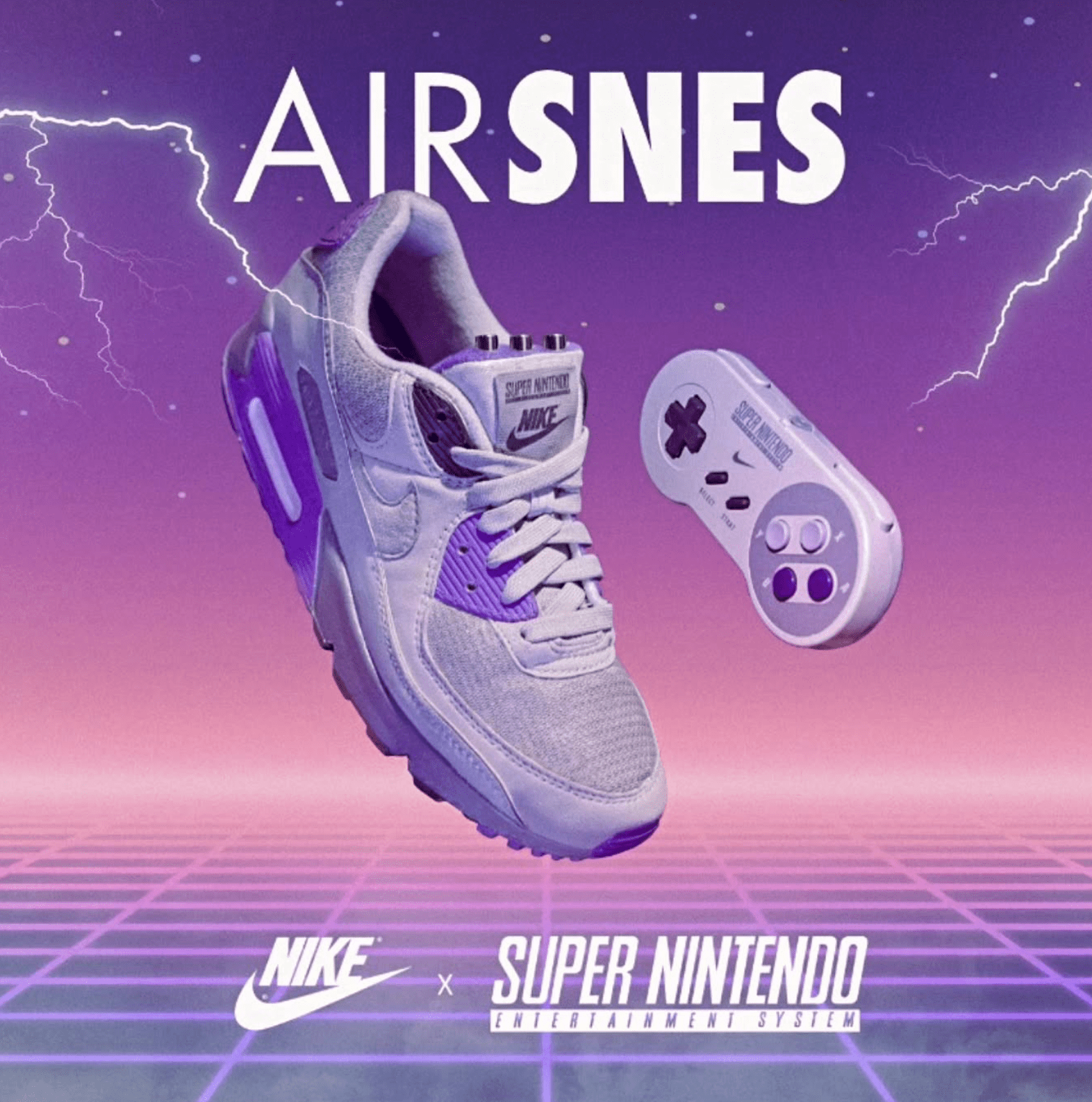 The Nike Air Max 90 become consoles, inside there is a Super Nintendo