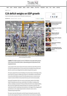 Pakistan: Economy under pressure with balance of payments deficit and growth impacts