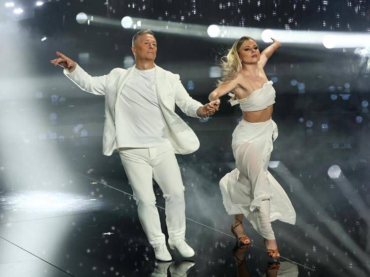 Anastasia Kuzmina e Paolo Belli - fotogramma/ipa