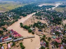 Alluvione in Indonesia (Afp)