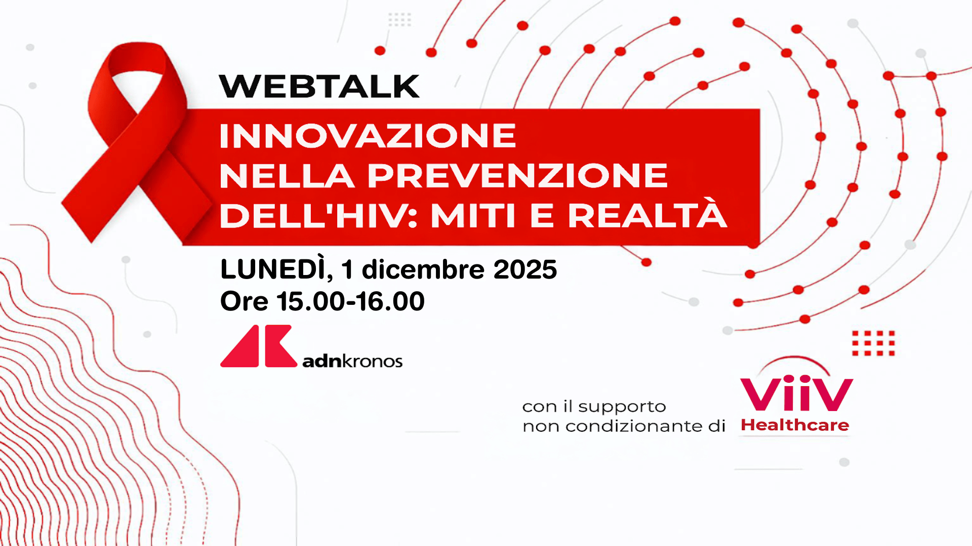 Innovazione nella prevenzione dell’Hiv: miti e realtà - Diretta lunedì alle 15