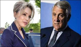 Marina Berlusconi e Antonio Tajani (Fotogramma/Ipa)