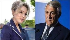 Marina Berlusconi e Antonio Tajani (Fotogramma/Ipa)