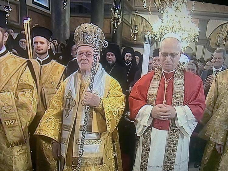 Leone XIV con il Patriarca Bartolomeo I