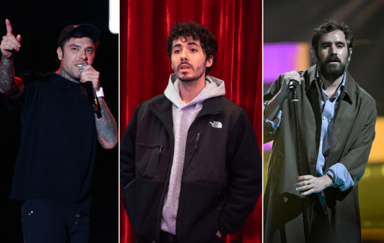 Fedez, Fulminacci e Tommaso Paradiso - fotogramma/ipa