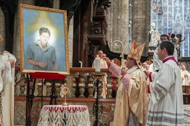 acutis_delpini_ipa image Messa di ringraziamento per la canonizzazione di Carlo Acutis presso il duomo di Milano. Nella foto l